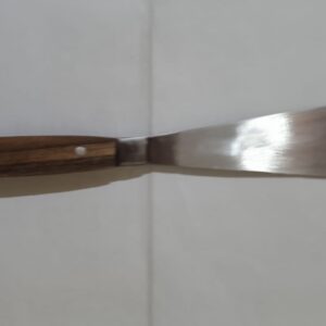 Offset 2 inch wooden handle steel knife